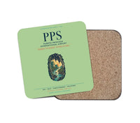 Thumbnail for Puerto Princesa International Airport (PPS) design on light green 1 piece coaster