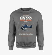 Thumbnail for MD Helicopters MD 902 Explorer design on gray sweatshirt
