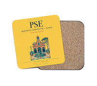 Thumbnail for Mercedita Airport (PSE) design on yellow 1 piece coaster