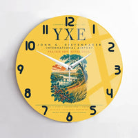 Thumbnail for Saskatoon John G. Diefenbaker International Airport (YXE) design on yellow no frame wall clock
