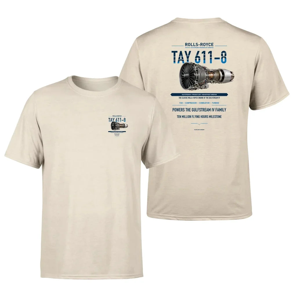TAY 611-8 design on beige t shirt