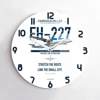 Thumbnail for Fairchild Hiller FH-227B design on white no frame wall clock