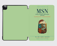 Thumbnail for Dane County Regional Airport Madison (MSN) design on light green ipad tablet case
