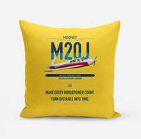 Thumbnail for Mooney M20J 201 design on yellow pillow