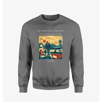 Thumbnail for VINTAGE G4180 - The First Light Preflight - Designed Sweatshirts design on gray