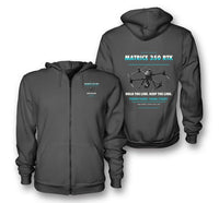 Thumbnail for DJI Matrice 350 RTK design on dark gray zipped hoodie