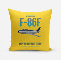 Thumbnail for F-86F Sabre design on yellow pillow