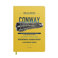 Thumbnail for CONWAY design on yellow notebook