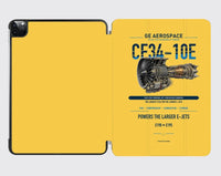 Thumbnail for CF34-10E design on yellow ipad tablet case
