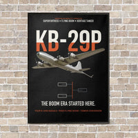 Thumbnail for KB-29P SUPERFORTRESS vertical canvas print - framed - black background