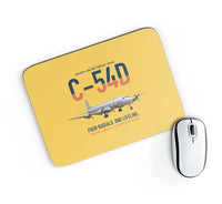 Thumbnail for C-54D Skymaster design on yellow rectangle mouse pad