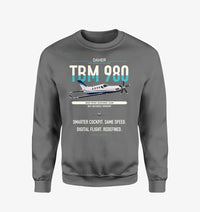 Thumbnail for Daher TBM 980 design on gray sweatshirt