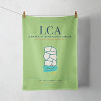 Thumbnail for Larnaka International Airport (LCA) design on light green towel