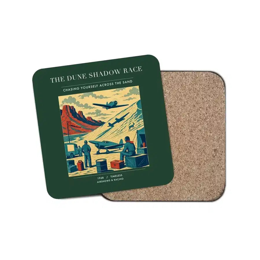 The Dune Shadow Race - Designed Coasters design on dark green 1-piece