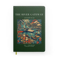 Thumbnail for VINTAGE G4066 - The River Gateway - Designed Notebooks design on darkgreen