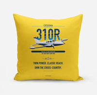 Thumbnail for Cessna 310R design on yellow pillow