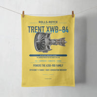 Thumbnail for TRENT XWB-84 design on yellow towel
