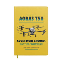 Thumbnail for DJI Agras T50 design on yellow notebook