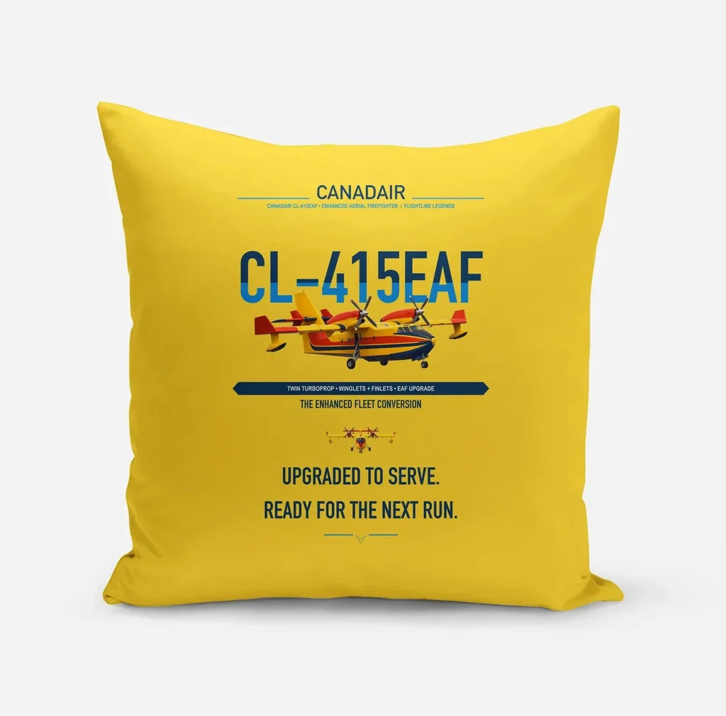 Canadair CL-415EAF design on yellow pillow