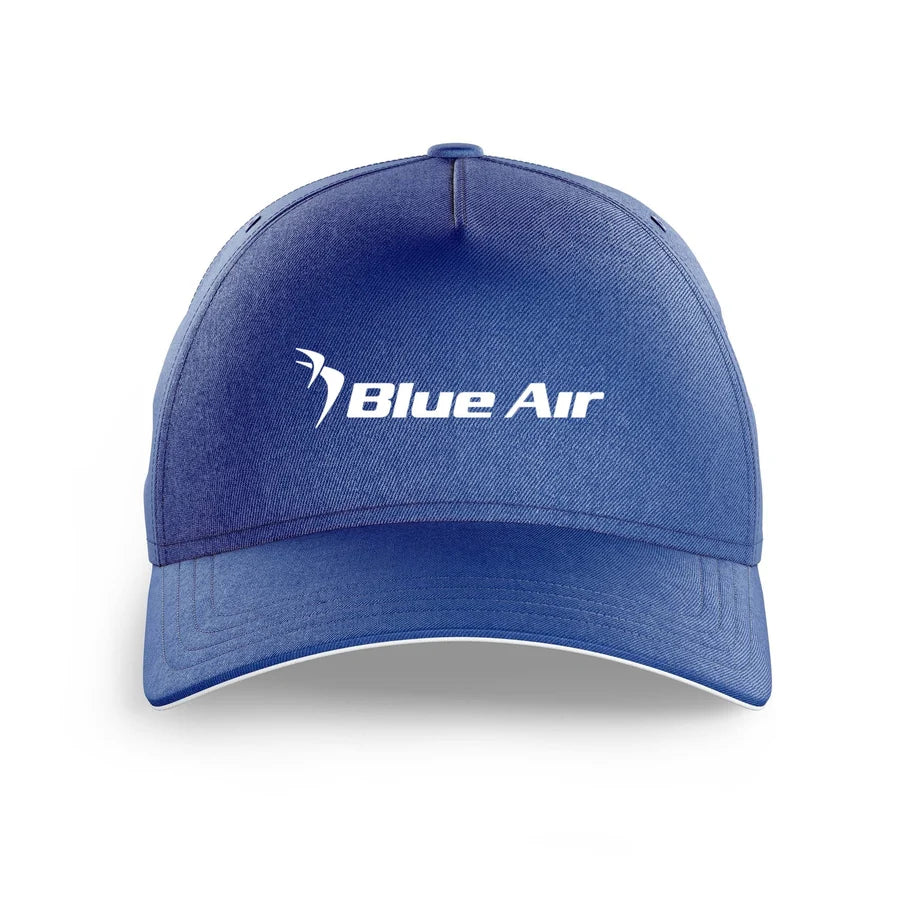 Air Blue logo printed on blue cap