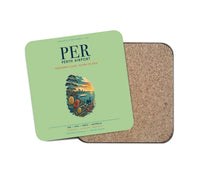 Thumbnail for Perth Airport (PER) design on light green 1 piece coaster