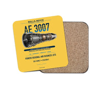 Thumbnail for AE 3007 design on yellow 1 piece coaster