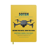 Thumbnail for ACSL SOTEN design on yellow notebook