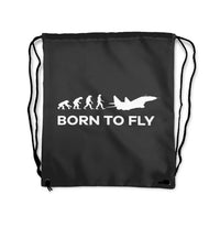 Thumbnail for Born to Fly Drawstring Bag - view 3