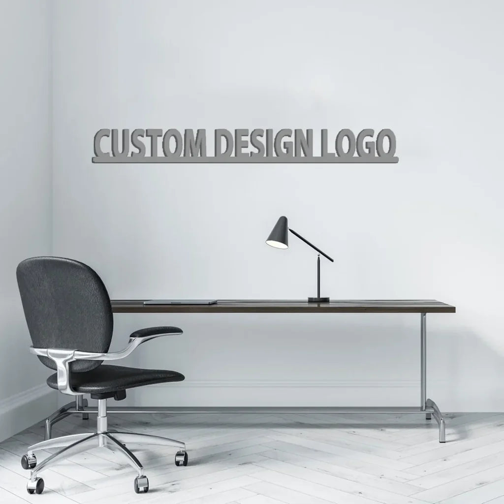 Customisable Design LogoDesigned Wall Metal Sign - view 3