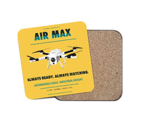 Thumbnail for Percepto Air Max design on yellow 1 piece coaster