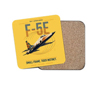 Thumbnail for F-5E Tiger II design on yellow 1 piece coaster