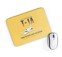 Thumbnail for T-1A Jayhawk Advanced Jet Trainer design on yellow rectangle mouse pad