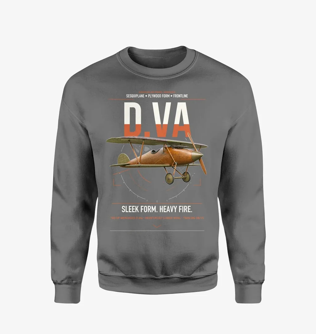 Albatros D.Va design on gray sweatshirt