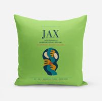Thumbnail for Jacksonville International Airport (JAX) design on light green pillow