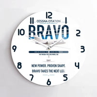 Thumbnail for Cessna Citation Bravo design on white no frame wall clock