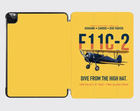 Thumbnail for F11C-2 Goshawk Dive from the High Hat design on yellow ipad tablet case