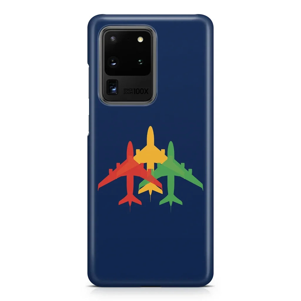 Colourful 3 Airplanes Samsung Case - view 3