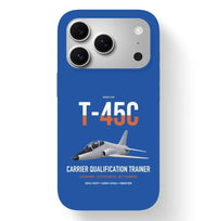 Thumbnail for T-45C Goshawk design on blue magsafe iphone case, for iPhone 17 Pro