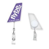 Thumbnail for Flybe airline Designed Tail Shape Retractable ID Card Badge - view 3