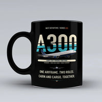 Thumbnail for A300C4-203 Mug design on black airbus
