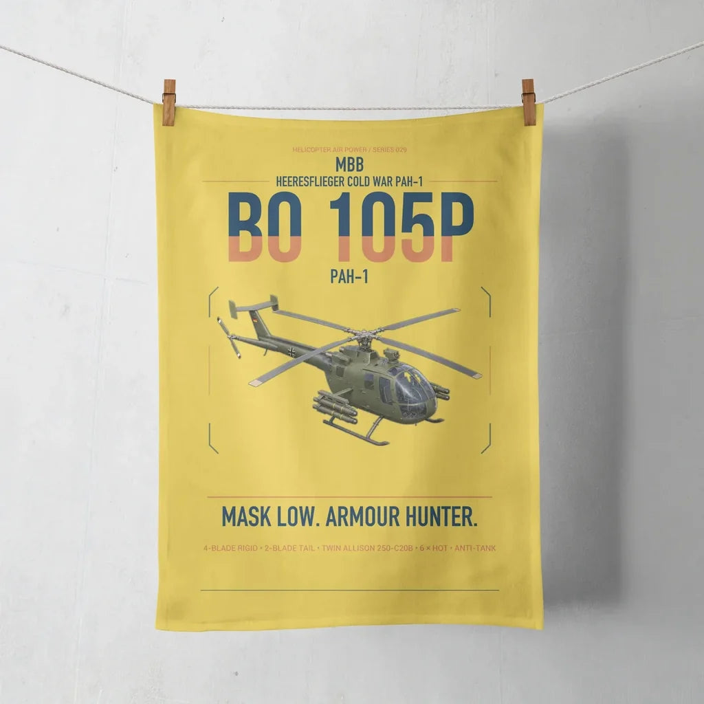 MBB BO 105P PAH-1 design on yellow towel