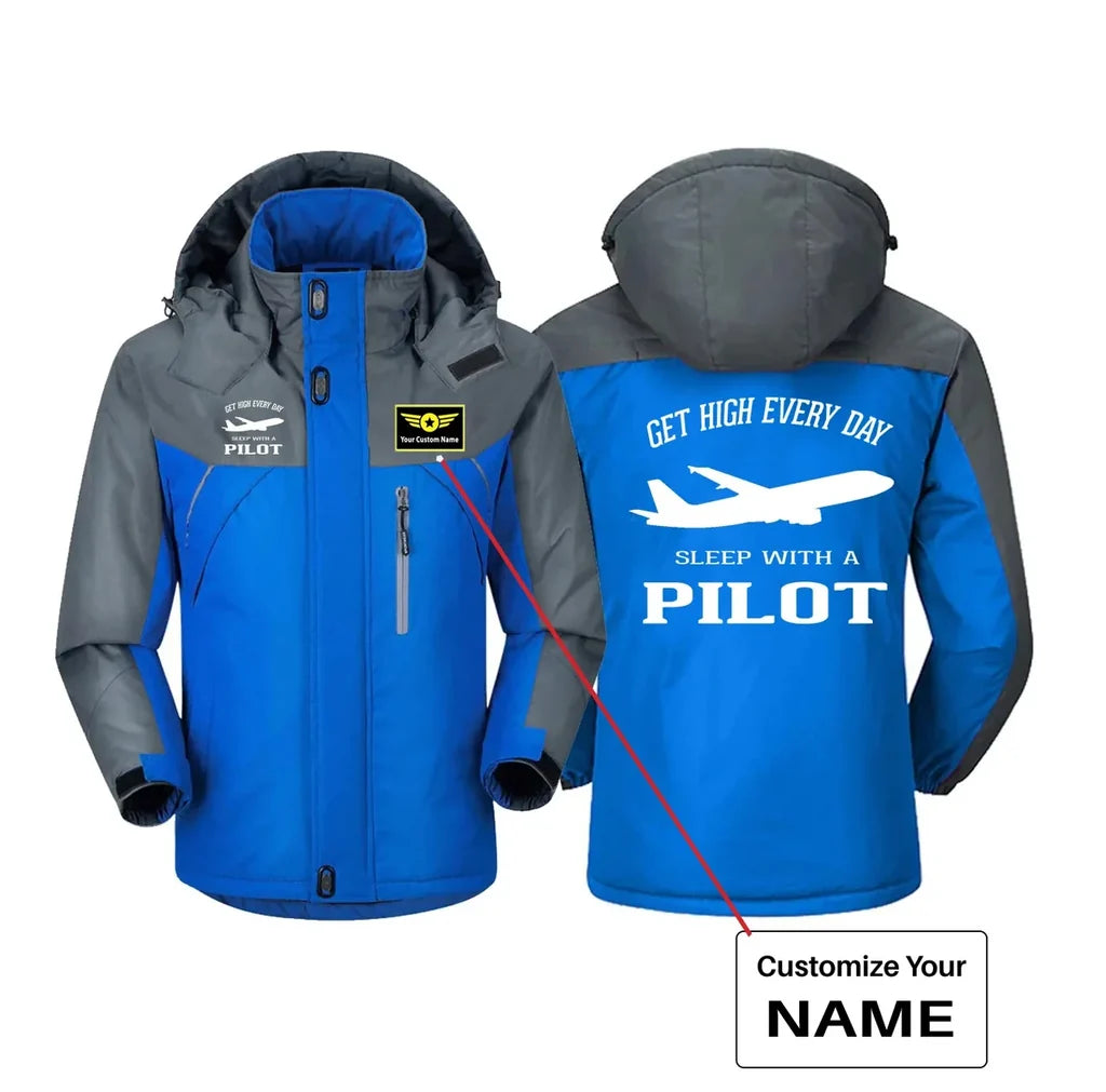 Customisable Get High Every Day Sleep Winter Jacket - view 3