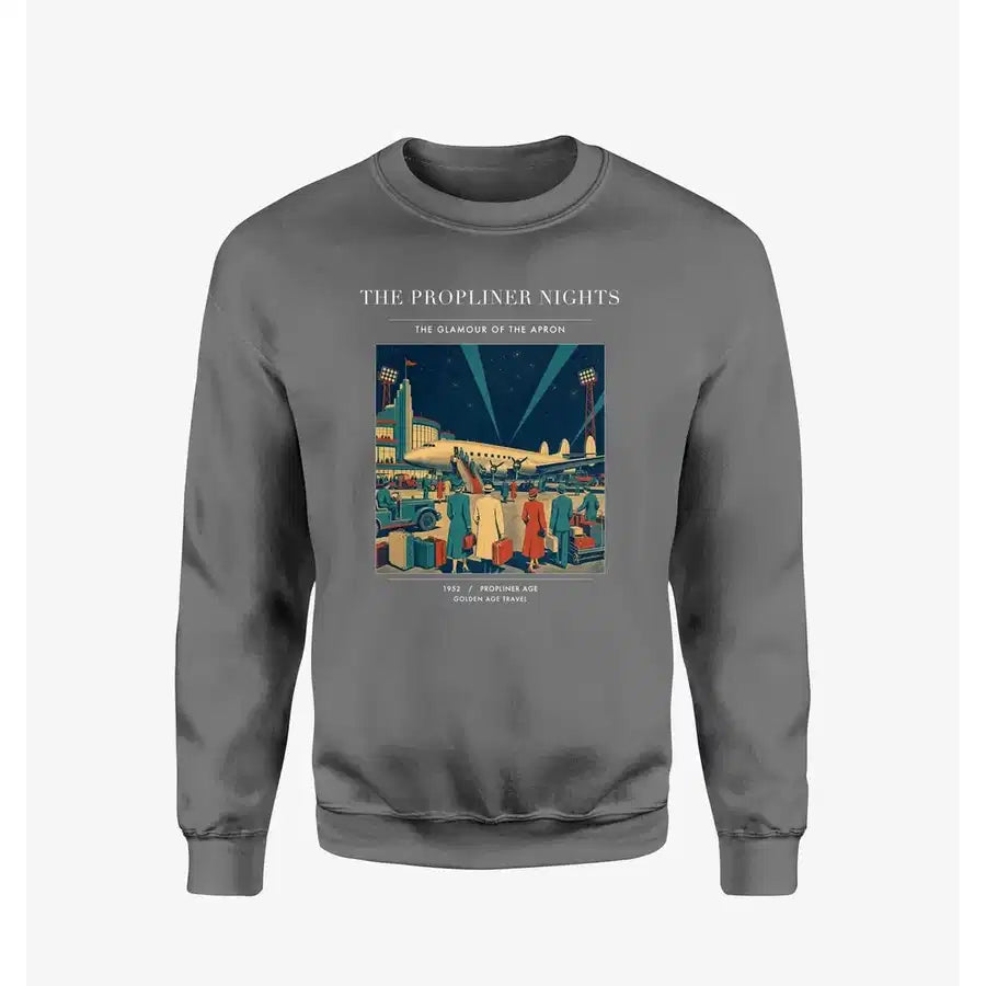 VINTAGE G4080 - The Propliner Nights - Designed Sweatshirts design on gray