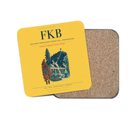 Thumbnail for Karlsruhe–Baden-Baden Airport (FKB) design on yellow 1 piece coaster
