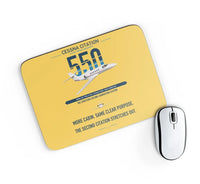 Thumbnail for Cessna Citation 550 - Citation II design on yellow rectangle mouse pad