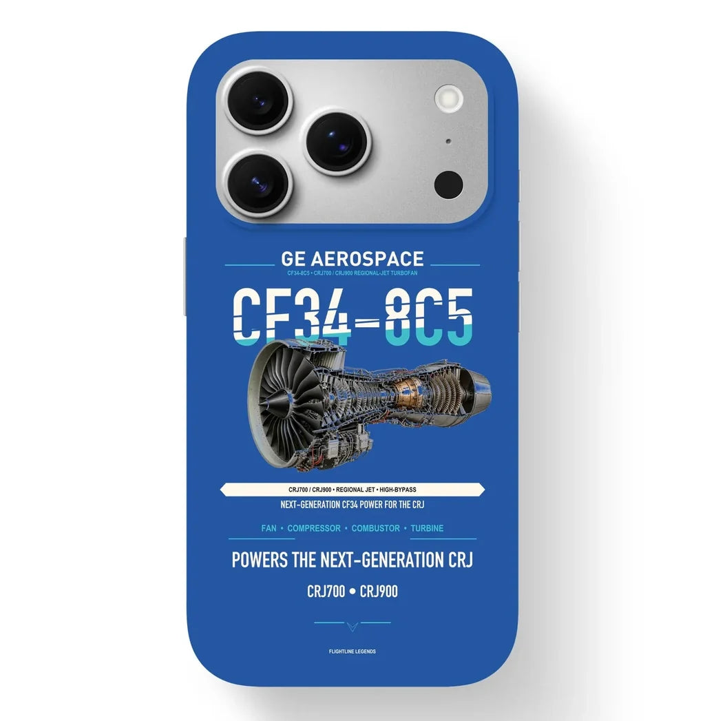 CF34-8C5 Case design on blue iphone case