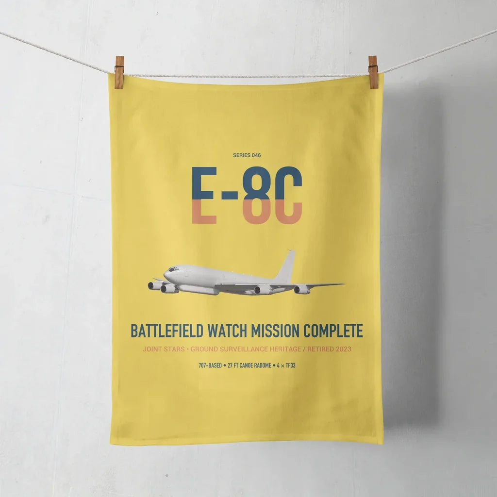E-8C Joint STARS design on yellow towel