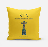 Thumbnail for Ketchikan International Airport (KTN) design on yellow pillow