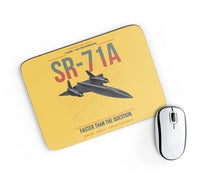Thumbnail for SR-71A Blackbird design on yellow rectangle mouse pad