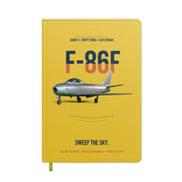 Thumbnail for F-86F Sabre Sweep The Sky design on yellow notebook